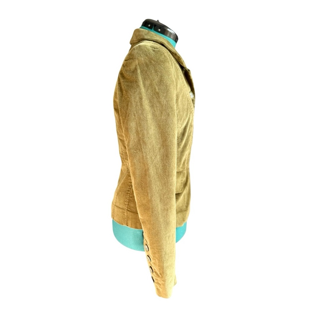 Fossil Fir Green Velvet Women's Blazer - Picture 5 of 9